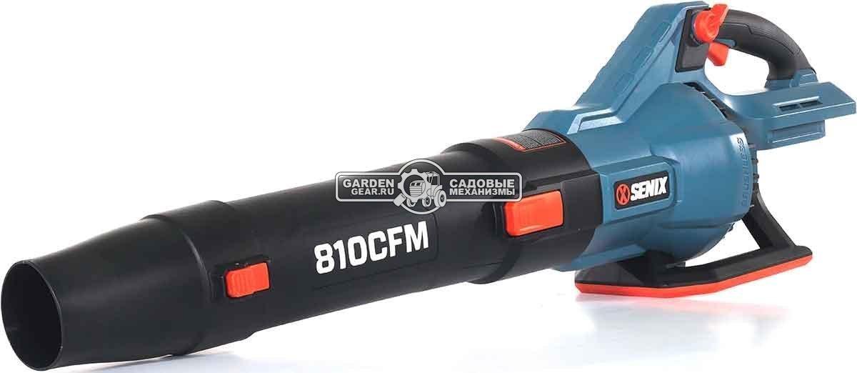 Воздуходувка аккумуляторная Senix BLAX6-M1-EU без АКБ и ЗУ (PRC, 60В, BL, 75 м/с, 1380 м3/ч,