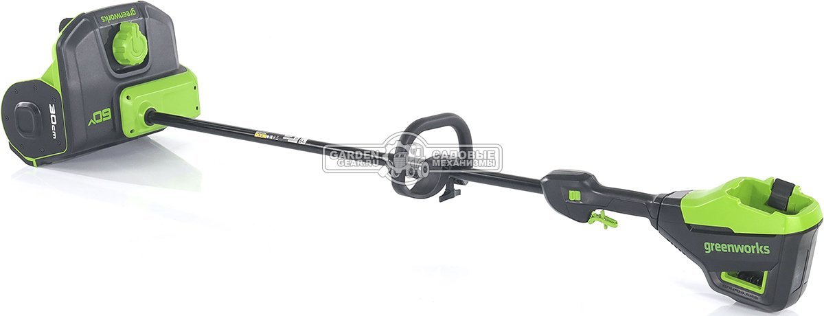 Снегоуборщик аккумуляторный / лопата GreenWorks GD60SS2 без АКБ и ЗУ (PRC, BL 60В, ширина 30 см, направляюшая выброса, 7.5 кг)