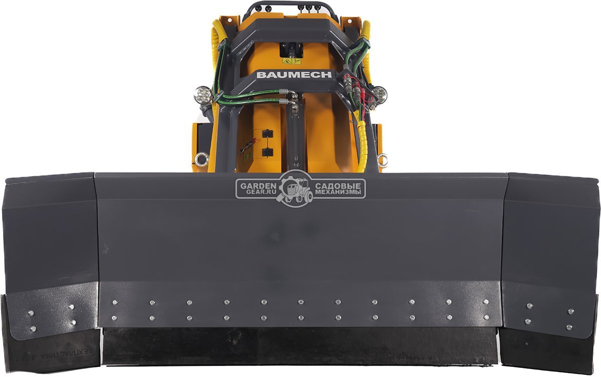 Универсальная машина мини-погрузчик Baumech ML-02 Pro + гидравлический отвал 130 см. и расширители 55 см. с двигателем Zongshen GB750 V-Twin