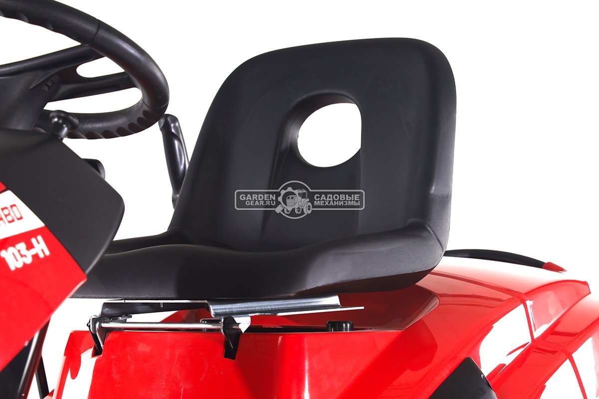 Садовый трактор SABO 103-H (GER, Sabo V-Twin, 708 куб.см., гидростатика, травосборник 250 л., ширина кошения 102 см, 242 кг.)