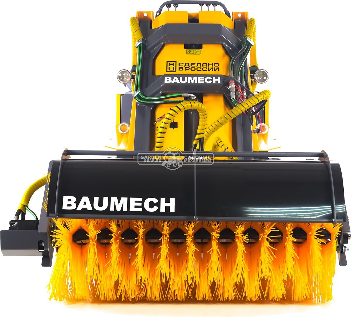 Универсальная машина мини-погрузчик Baumech ML-03 Pro + гидравлическая щётка 115 см., с двигателем Zongshen GB750 EFI V-Twin инжектор