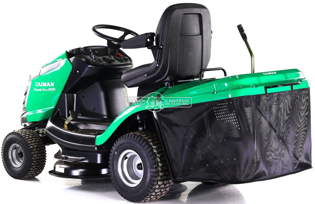 Садовый трактор Caiman Rapido Eco 2WD 97D2C (CZE, Caiman V-Twin, 708 куб.см., гидростатика, травосборник 300 л., 92 см, 237 кг.)