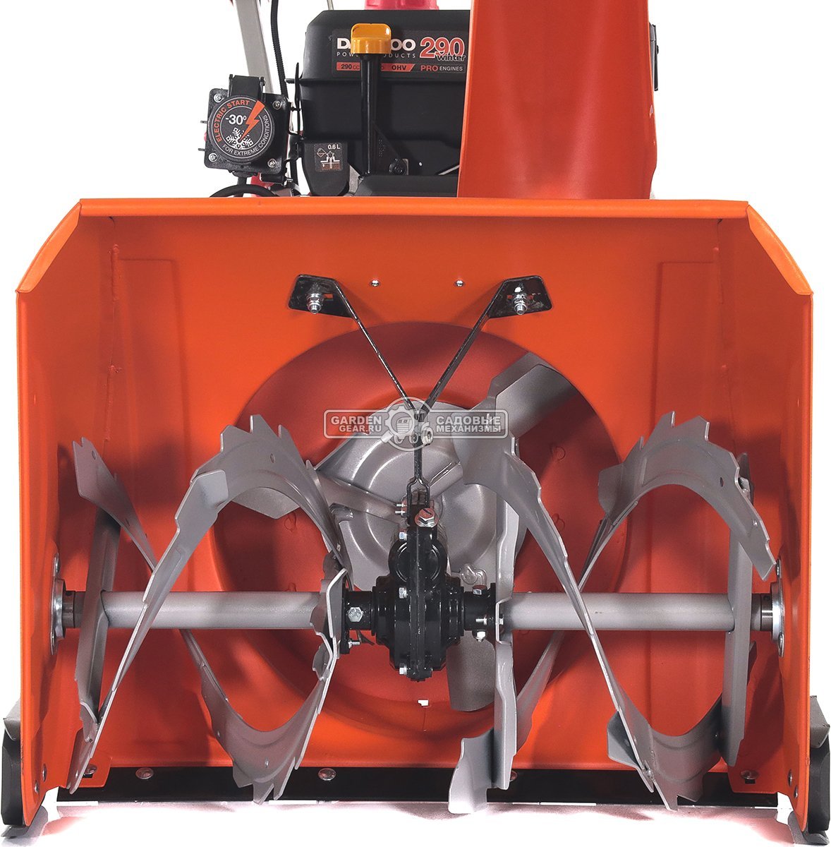 Снегоуборщик Daewoo DAST 8570 (PRC, 67 см., Daewoo, 290 куб.см., эл/стартер 220В, фара, скорости 5/2, колеса EX-ICE, подогрев рукояток, 103 кг.)