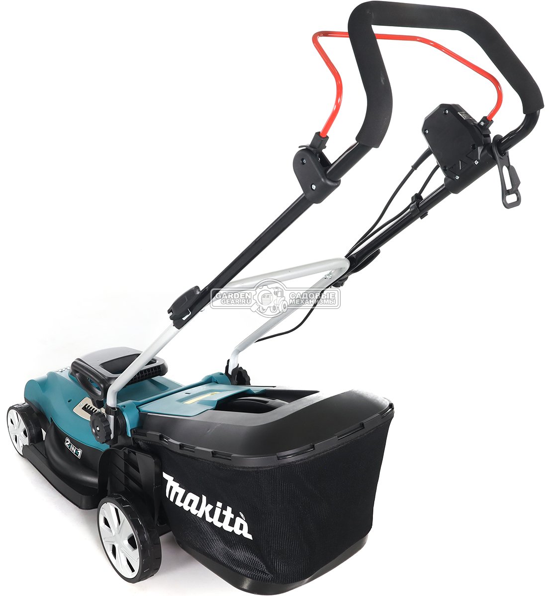 Газонокосилка электрическая Makita ELM4120 (PRC, 1600 Вт, 41 см, 45 л., пластик, 14.5 кг)