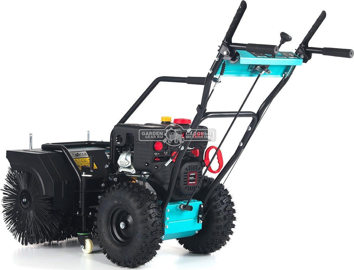 Подметальная машина Steviman SW-62 (PRC, 7.0 л.с.,Loncin 212 см3, скорости 6/2, шир. 62 см., диам. 42 см., топл.бак 3,0 л., колеса 13", 72 кг)