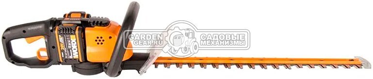 Кусторез аккумуляторный Worx WG284E.1 с 2 АКБ 2 А/ч и ЗУ (PRC, 2х20В, нож 60 см, 27 мм, 4.2 кг)