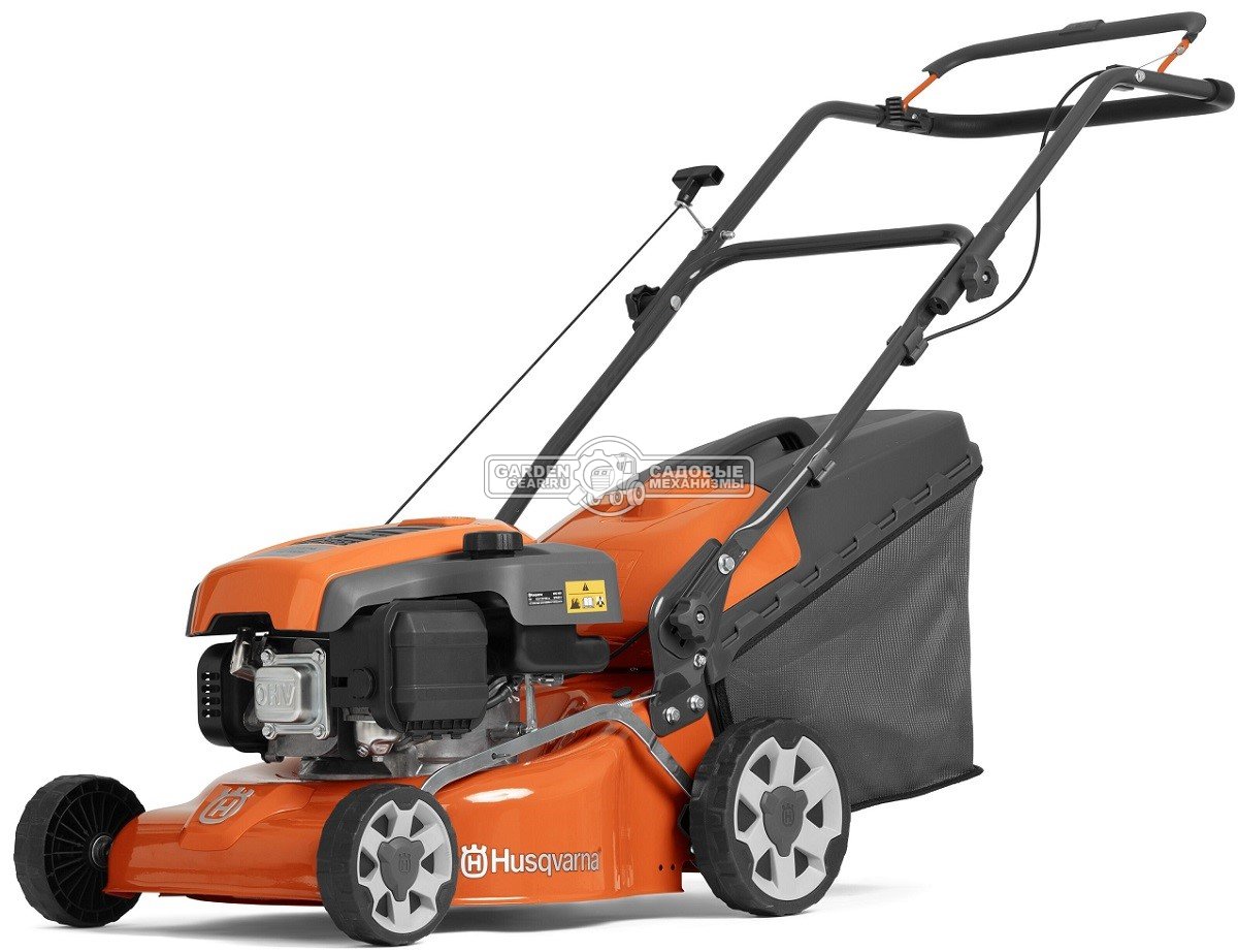 Газонокосилка бензиновая несамоходная Husqvarna LC 140P (PRC, 40 cм., HS 123A, 123 куб.см., 50 л., сталь, 25,2 кг.)