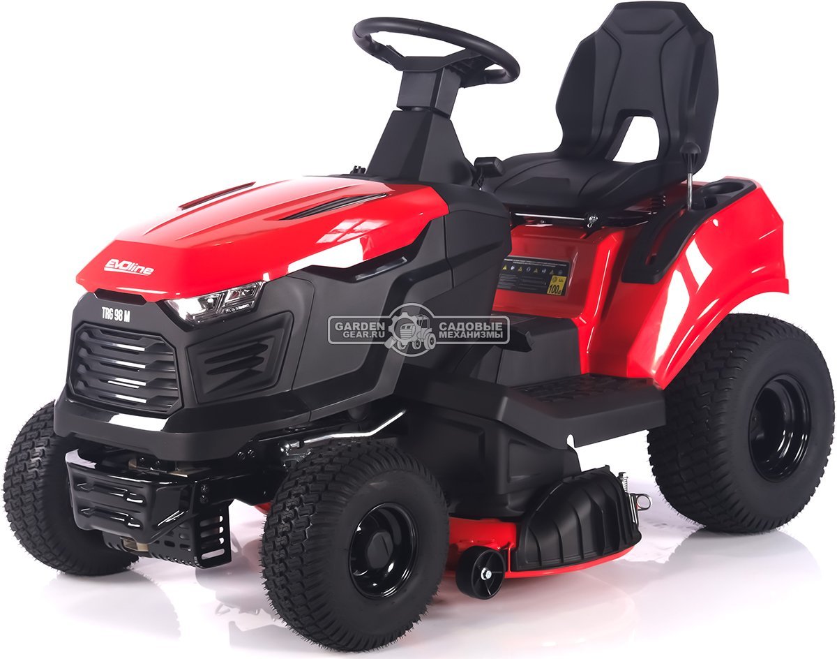 Садовый трактор Evoline TRG 98 M (PRC, Loncin 452 куб.см., механика, ширина кошения 96 см, боковой выброс, 182 кг)