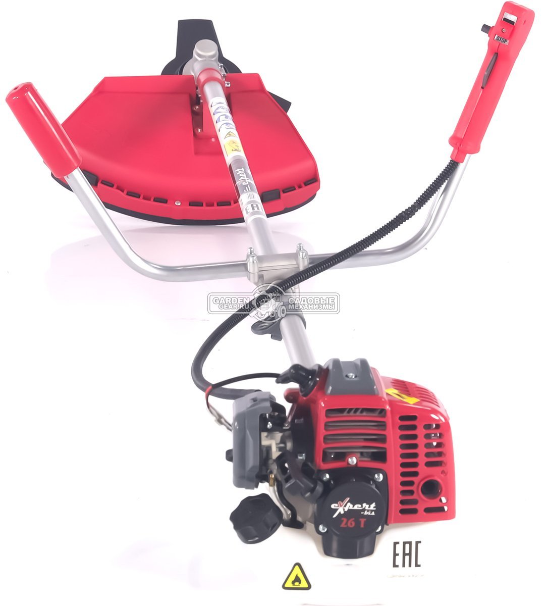 Бензокоса Expert-bis 26T (PRC, 25.4 куб.см., 0.75 кВт/1.0 л.с., нож 3T + леска 2,4 мм., неразборный вал, Т-рукоятка, 5.0 кг)