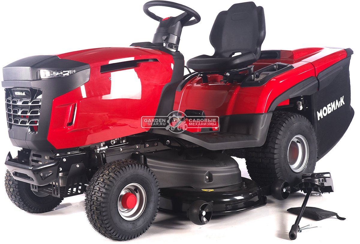Садовый трактор Мобил К XP124 Премиум (PRC, Loncin V-Twin, 708 куб.см., гидростатика, мульчирование, 240 л. эл/лифт, ширина кошения 124 см, 285 кг)