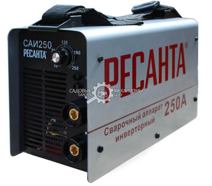 Сварочный аппарат инверторный Ресанта САИ 250 (PRC, 140-260 В, 10-250 А, 6 мм, 5,2 кг)