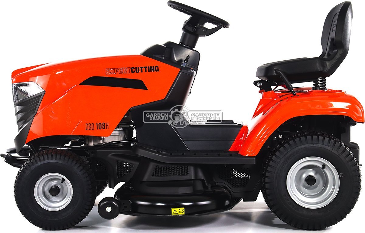 Садовый трактор Daewoo DSD 108H (PRC, Stiga ST450, 432 куб.см., гидростатика, боковой выброс, ширина кошения 108 см., 165 кг.)