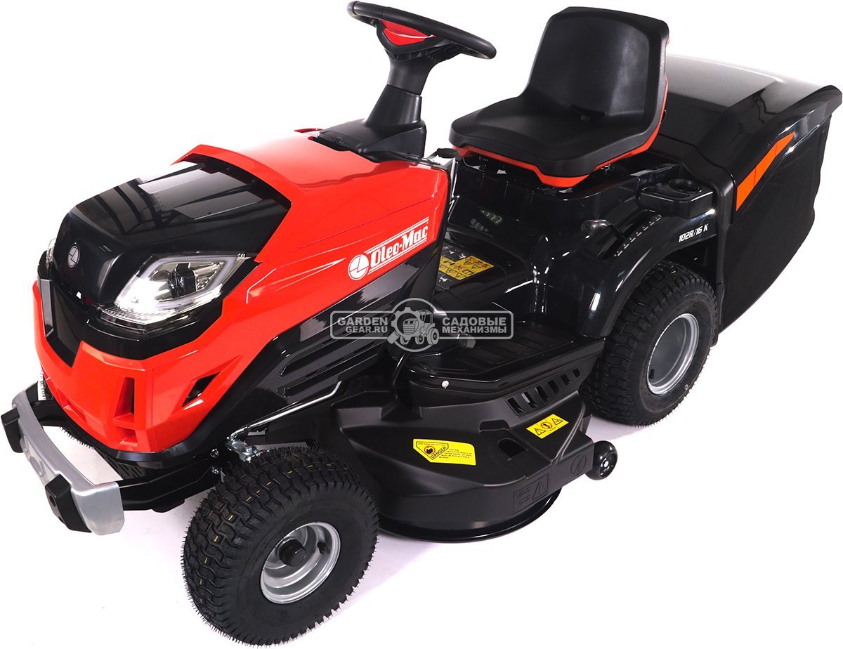 Садовый трактор Oleo-Mac OM 102R/16 K (PRC, Emak K 1600 AVD, 452 см3, 102 см., гидростатика, травосборник 300 л., 194 кг.)