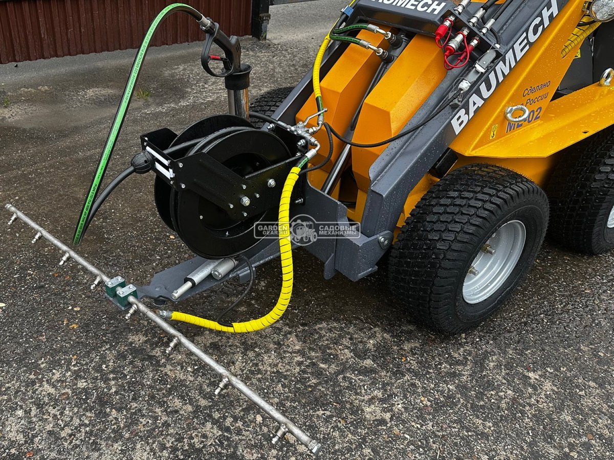 Мойка высокого давления Baumech 120 см., 7 форсунок, выносной пистолет 15 м., давление 200 бар, макс. поток 16 л., объём бака 500 л., 204 кг.