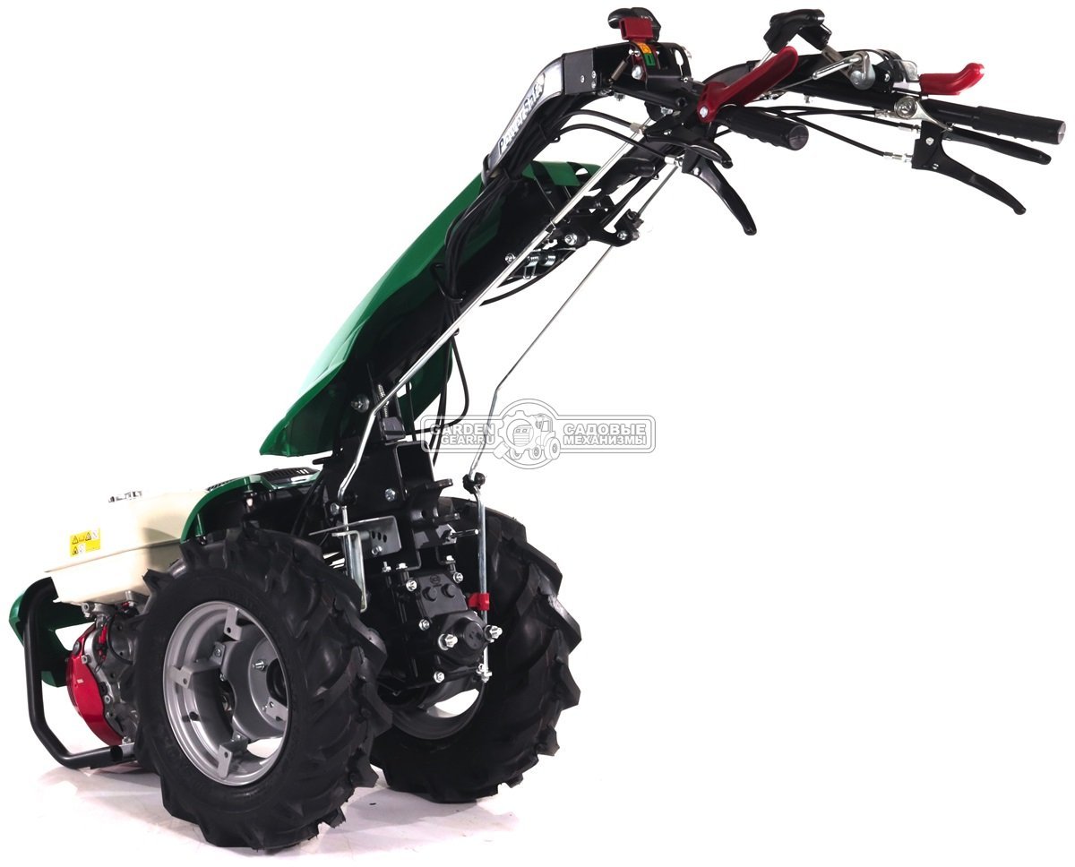 Мотоблок Caiman Atletico 340PT (ITA, Honda GX390, 389 куб.см., дифференциал, колеса 5.00х10, тормоза, 3 вперед + 3 назад, 116 кг.)