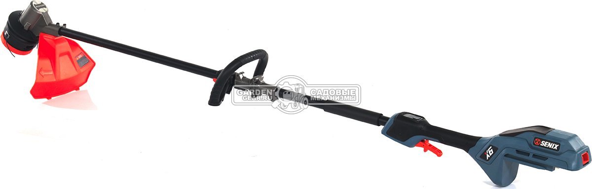 Триммер аккумуляторный Senix GTX6-M-EU c АКБ 3 А/ч и ЗУ (PRC, BL 60В, разъем, D рукоятка, леска 2.4 мм, 3.4 кг)