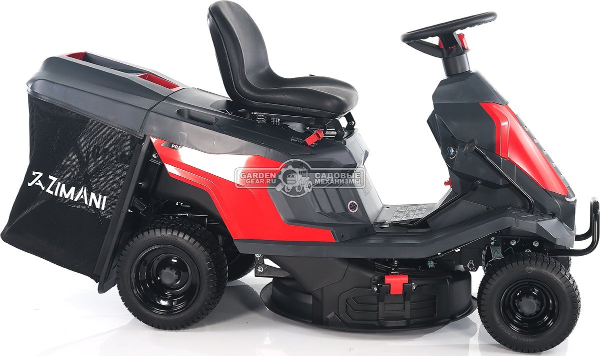 Садовый минирайдер ZimAni RDHE 66 RED (PRC, 225 куб.см., гидростатика, фара, травосборник 150 л, ширина кошения 66 см, 128 кг)