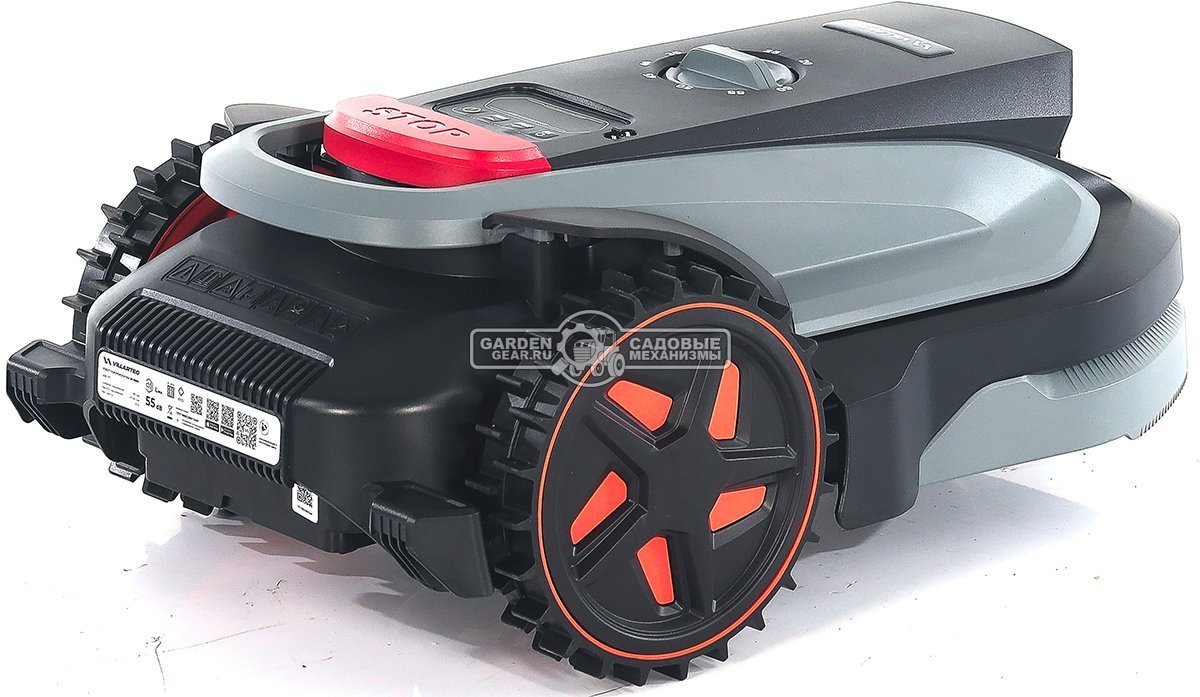 Газонокосилка робот Villartec MI 800V (площадь газона до 800 м2, беспроводной, 18 см, WI-FI, BT, 3D камера с ИИ, 20В / 4.0 Ач)