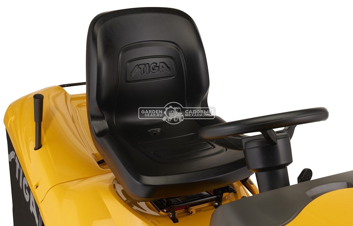 Садовый трактор Stiga Estate 792 W (ITA, Stiga ST600 Twin, 586 куб.см., гидростатика, травосборник 300 л., ширина кошения 92 см., NJ 92/102, 219 кг.)