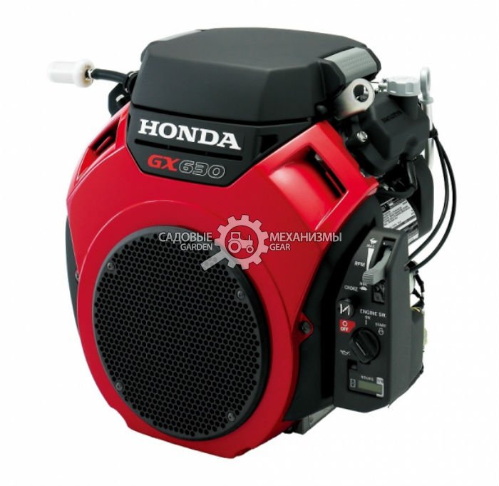 Бензиновый двигатель Honda GX630 (PRC, 20.8 л.с., 688 см3. вал 25,4, шпонка, электростартер, 44,4 кг)