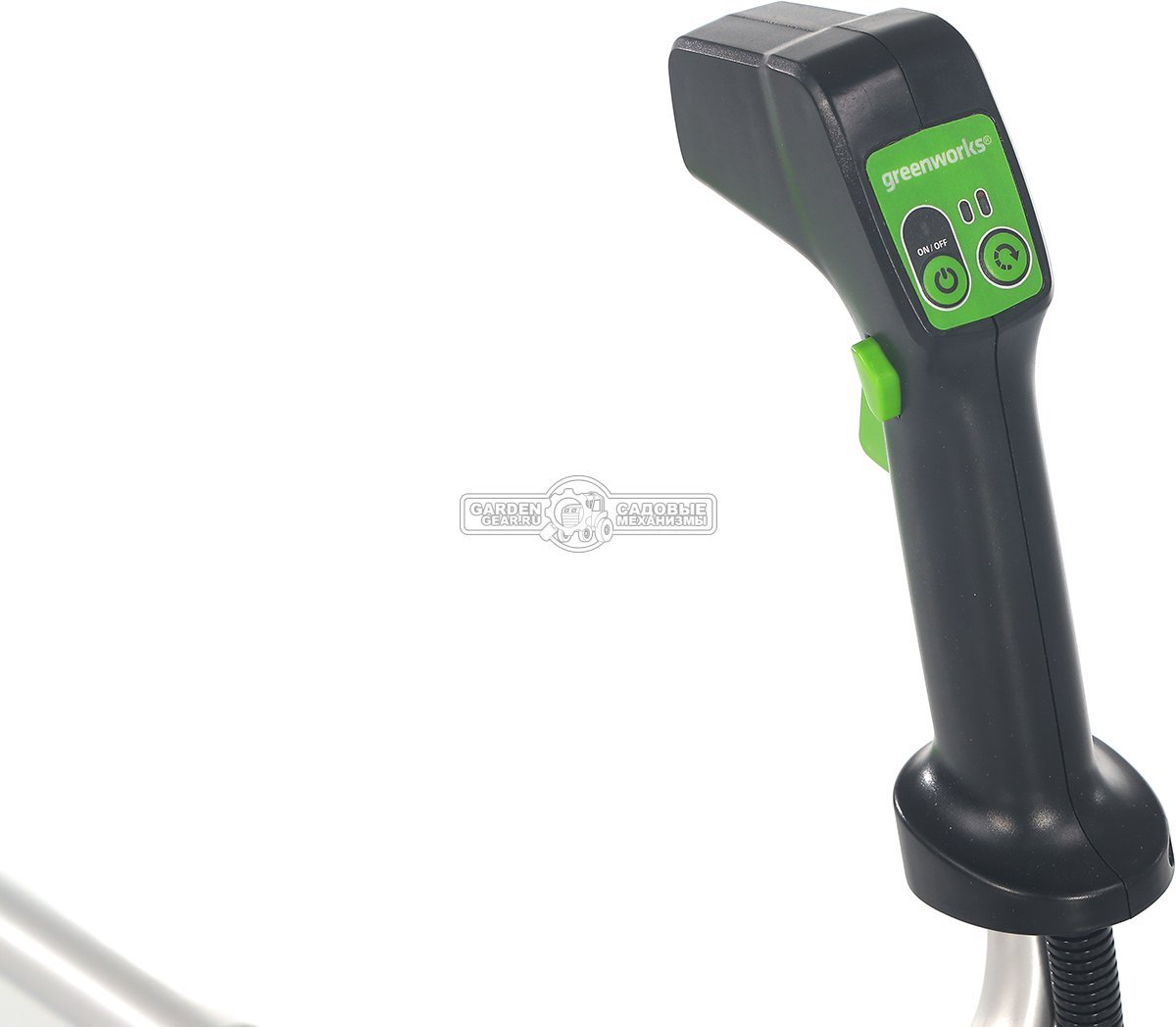 Мотокоса аккумуляторная GreenWorks GD60BCB без АКБ и ЗУ (PRC, BL 60В, нож 2Т + леска 2.0 мм, Т-рукоятка, 3.85 кг)