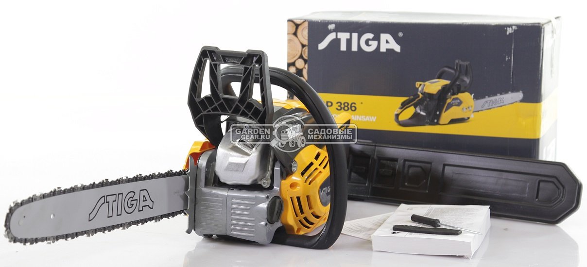 Бензопила Stiga SP 386 16" (PRC, 38.5 куб.см., 1.6 кВт/2.17 л.с., 4.9 кг)