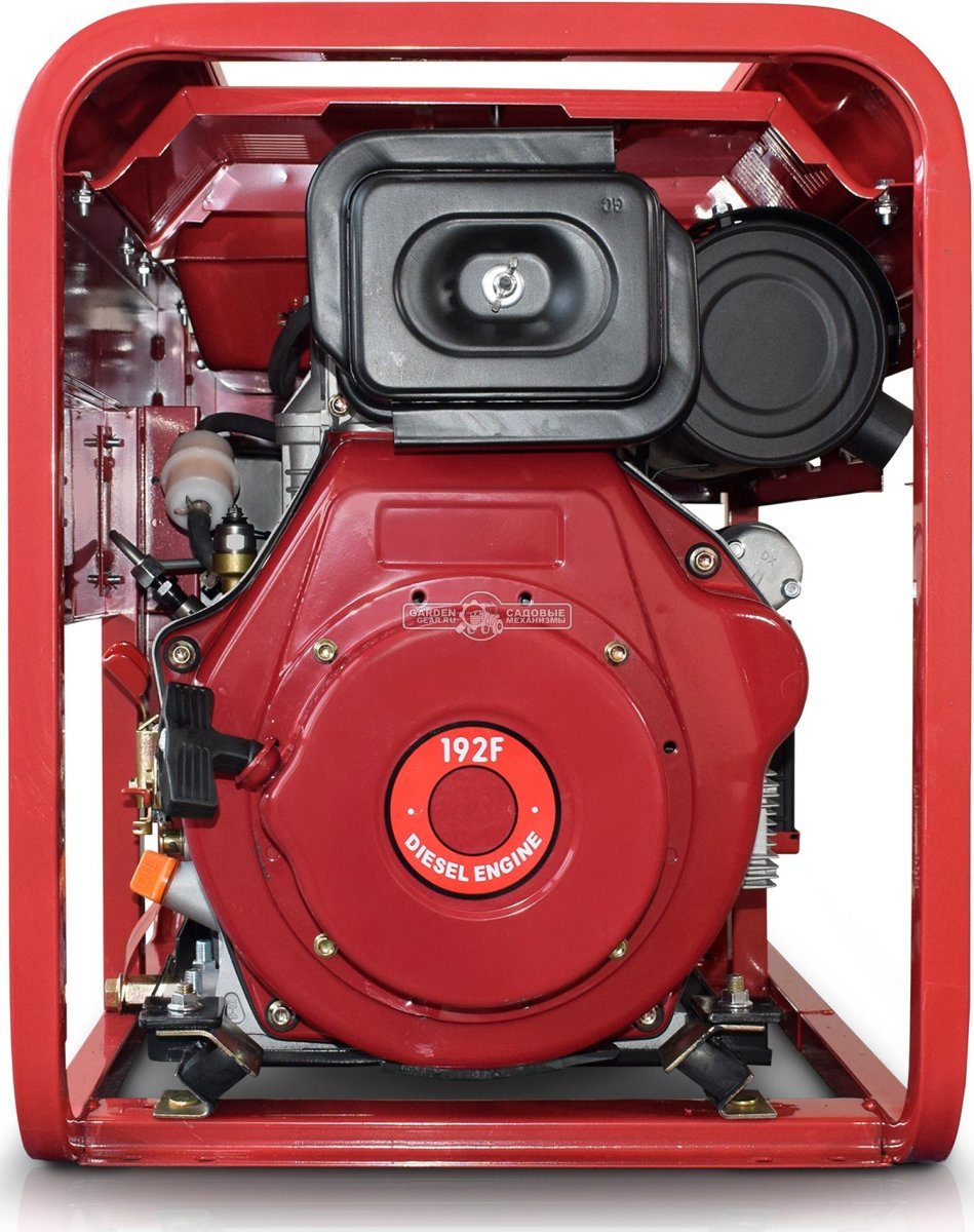 Дизельный генератор Вепрь АД 6-Т400-ВМ18С трехфазный (RUS, 499 см3, 10.92 л.с., 7.3/8.1 кВт, электростартер, 12.5 л, 124 кг)