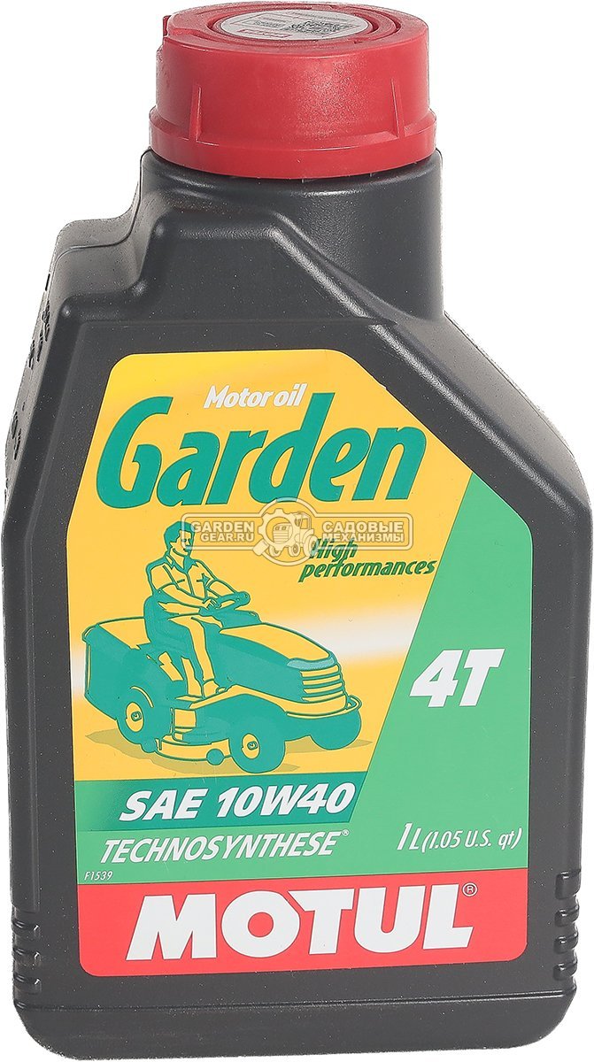Масло всесезонное 4-тактное Motul Garden 4T 10W40 1 л синтетическое