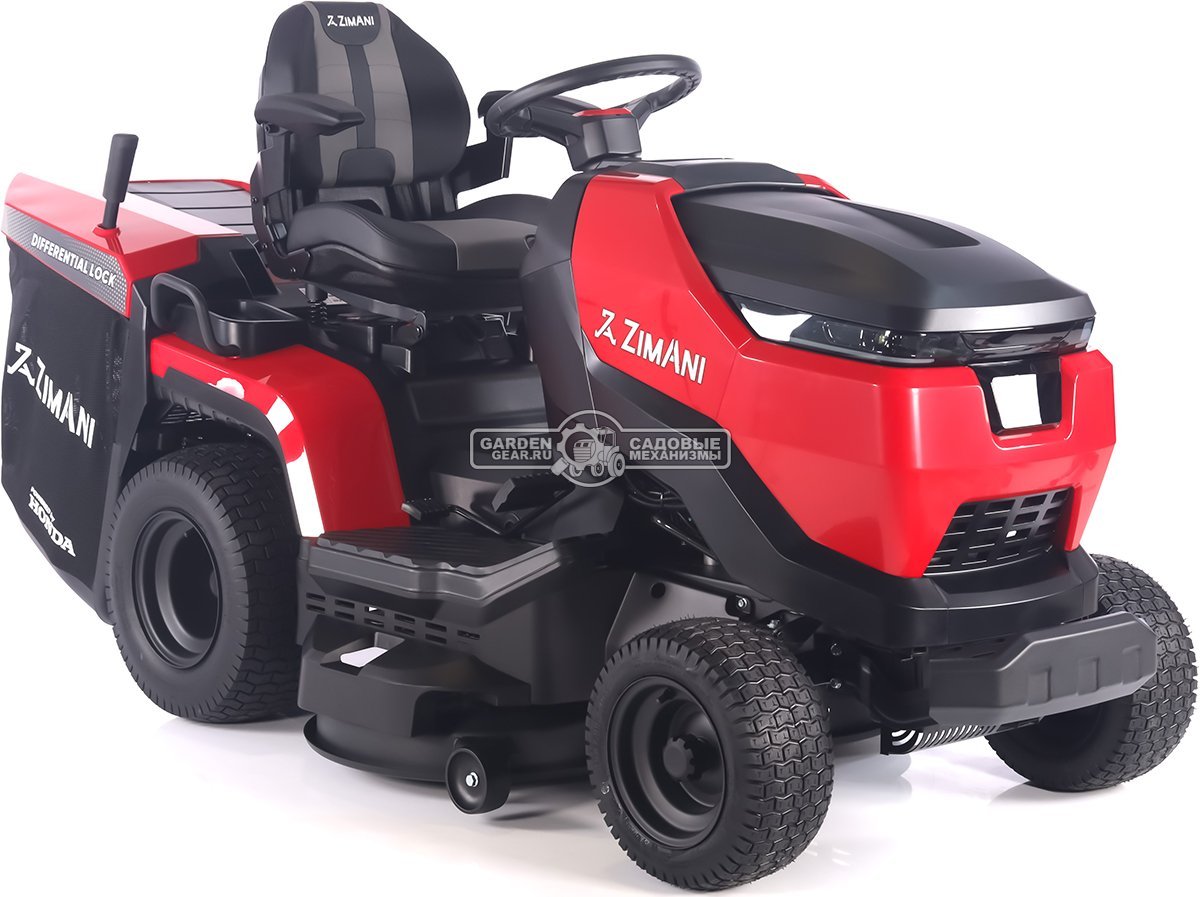 Садовый трактор ZimAni TC238HVD (PRC, Honda GXV630, гидростатика, дифференциал, травосбор. 320 л, шир. кошения 97 см, LED панель, 195 кг)