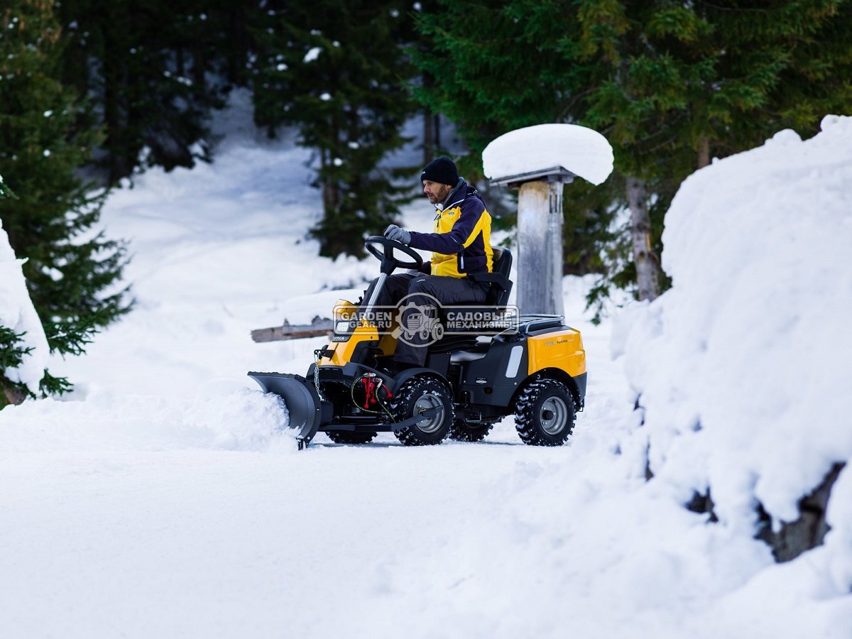 Снегоуборочный отвал Stiga 120 см., гидравлический для райдера Park Pro 740 IOX, 55 кг.