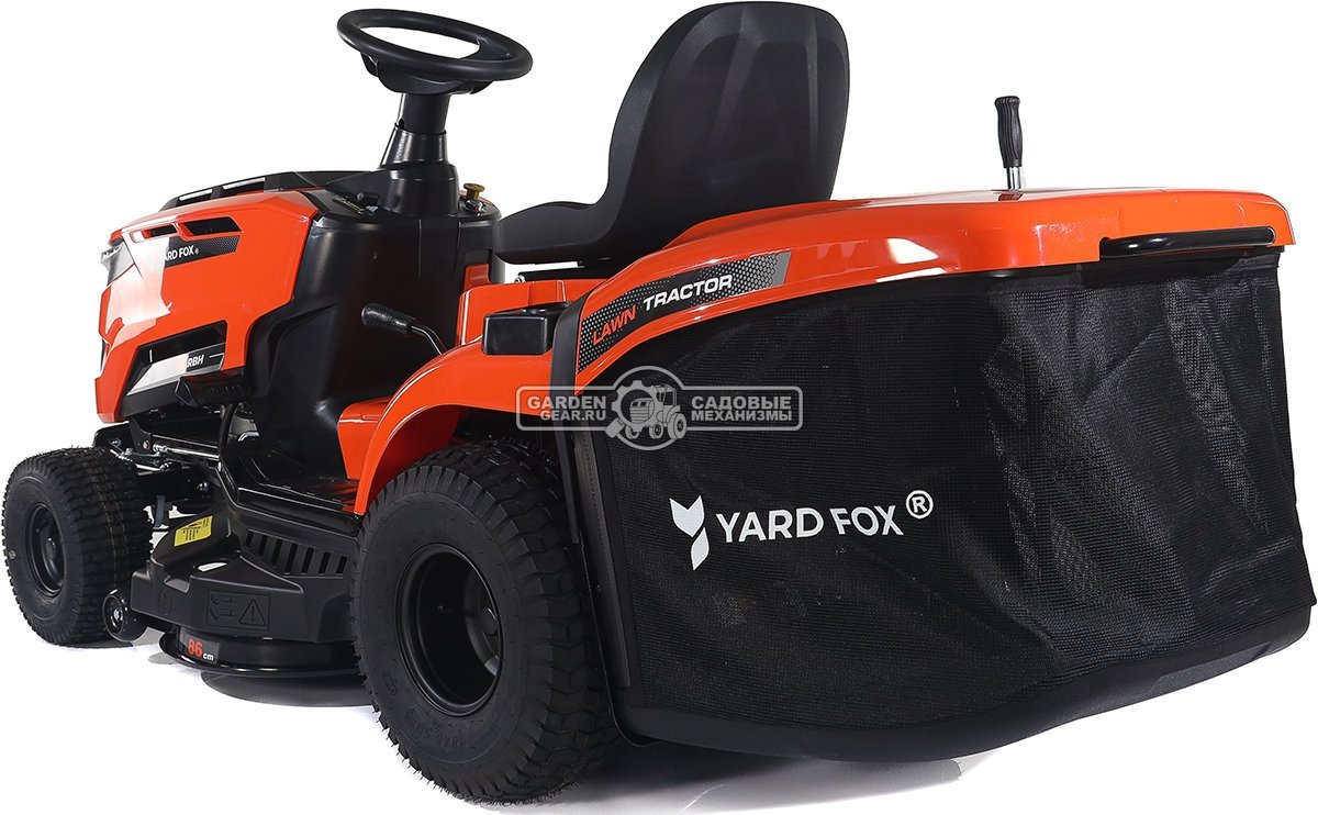 Садовый трактор Yard Fox T 86RBH (PRC, Loncin, 352 куб.см., гидростатика, травосборник 245 л, ширина кошения 86 см, 184 кг)