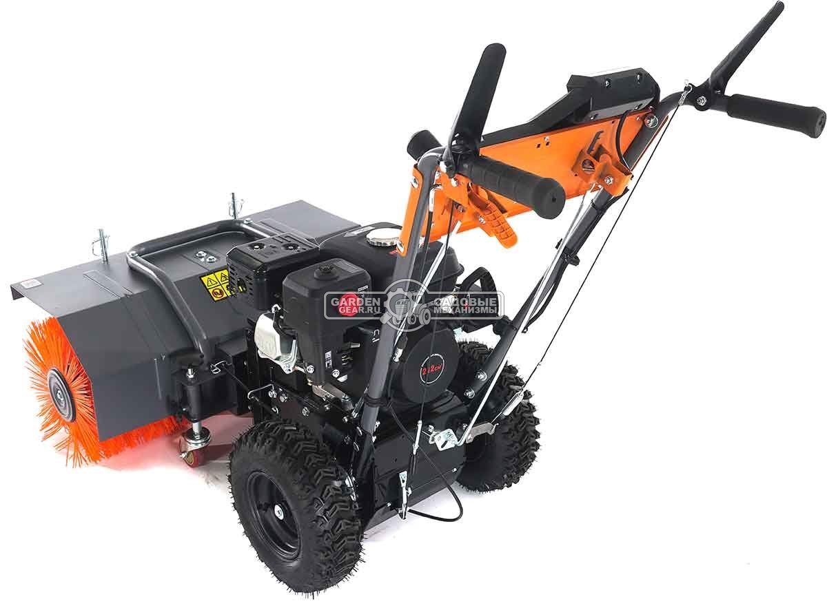 Комбимашина Villartec SW7080E с щеткой 80 см и снегоуборщиком 56 см (PRC, 7,0 л.с., 212 см3, эл/стартер, фара, скорости 5/2, 73 кг)