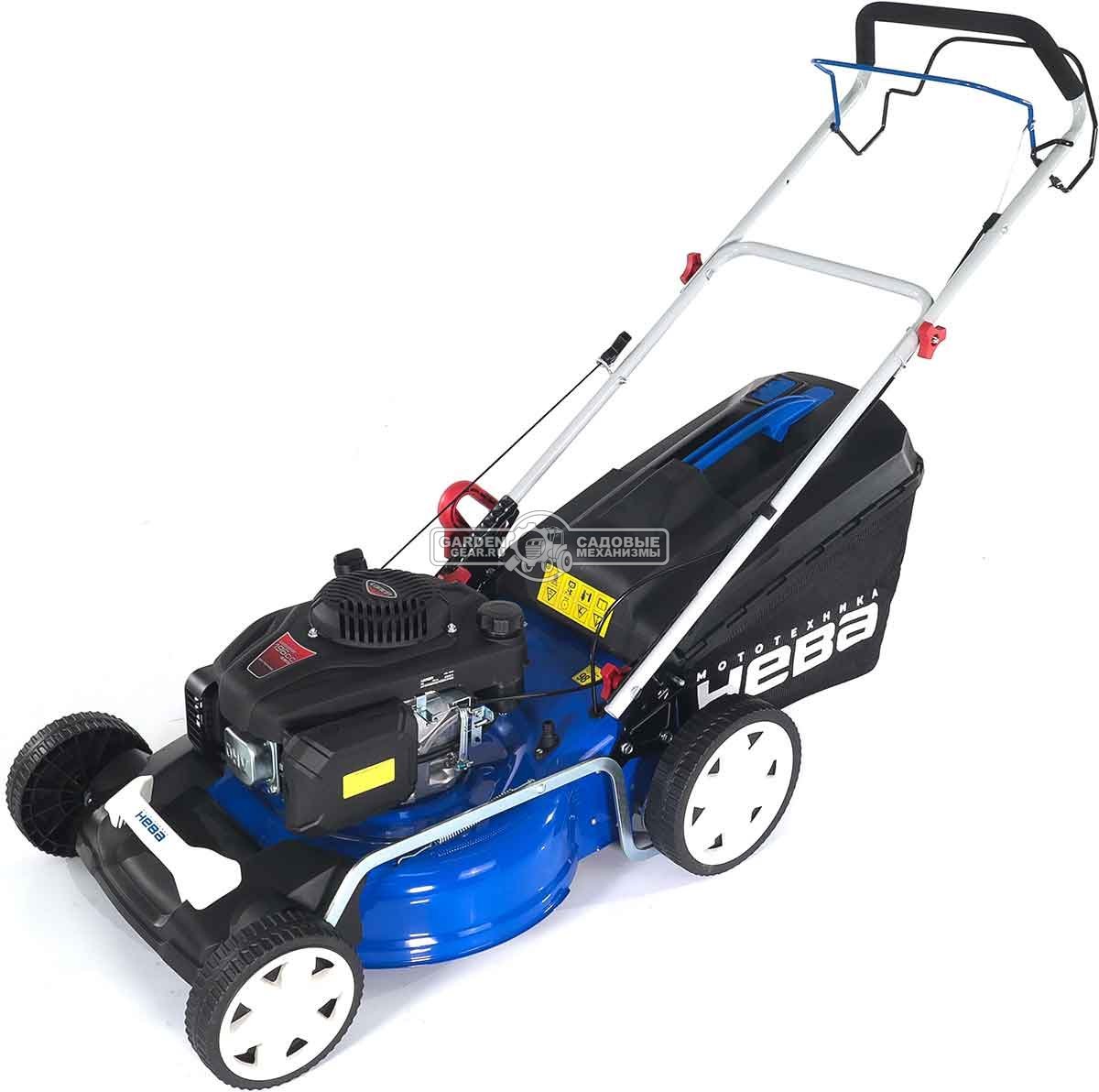 Газонокосилка бензиновая Нева SLP51-LC196 (PRC, 51 см, Нева 196 см3, сталь, 65 л, 3 в 1, 40 кг)
