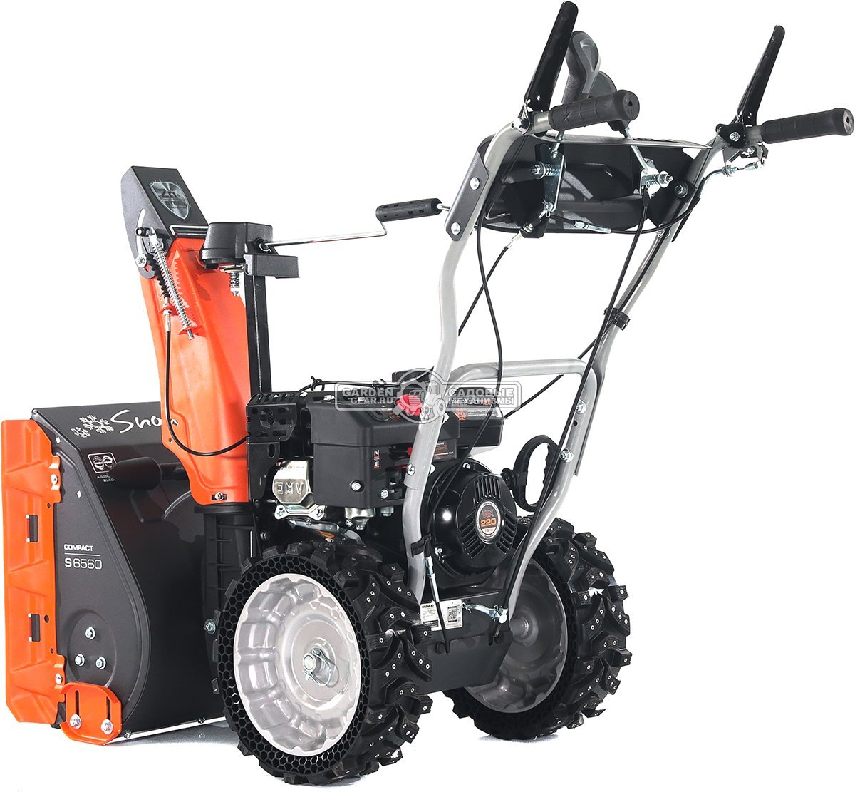 Снегоуборщик Daewoo S 6560 (PRC, 59 см., Daewoo, 220 см3, скорости 4/1, колеса EX-ICE, 59 кг.)