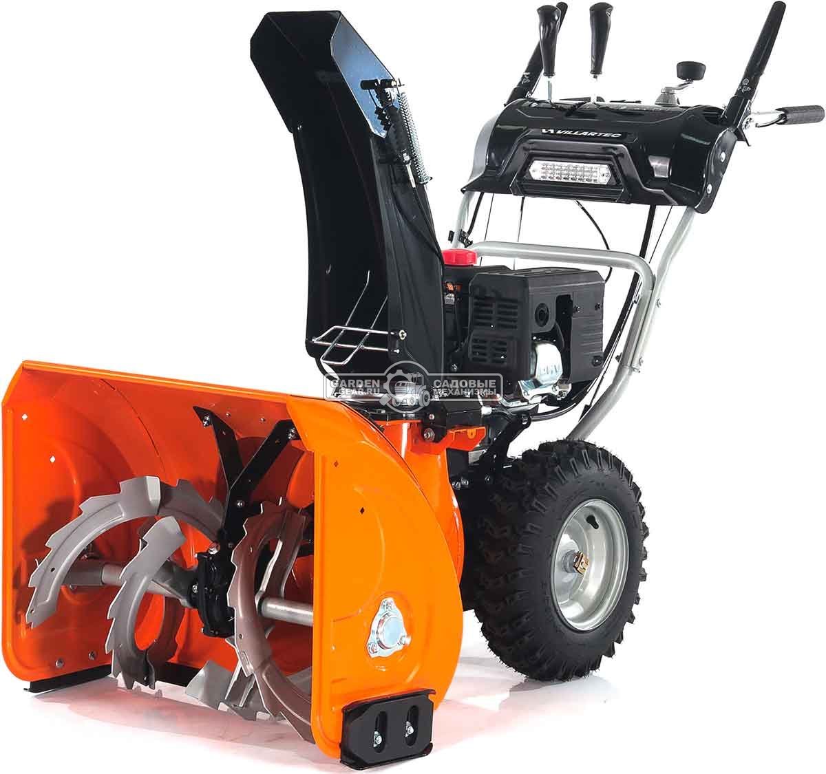 Снегоуборщик Villartec WB7066E MY2023 (PRC, 66 см, Loncin, 212 см3, эл/стартер 220В, фара, подогрев рукояток, скорости 6/2, 88 кг)