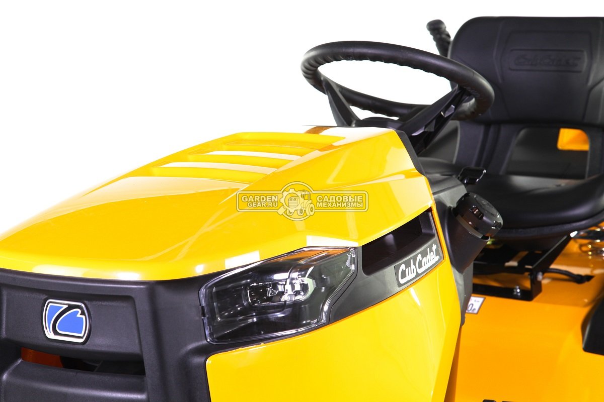 Садовый трактор Cub Cadet XT2 QR106 (USA, Kawasaki, V-Twin, 726 куб.см., гидростатика, травосборник 320 л., ширина кошения 106 см., 253 кг.)