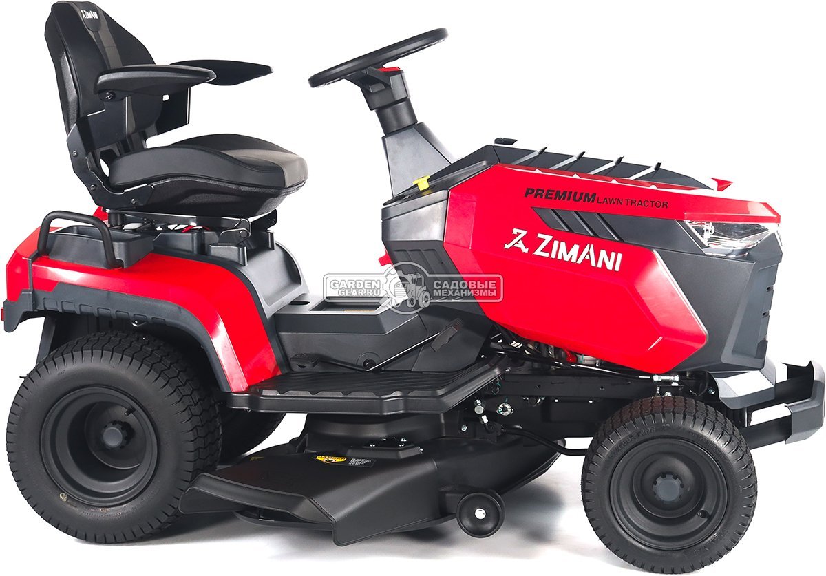 Садовый трактор ZimAni TS98HL MY2025 (PRC, Loncin 452 куб.см., гидростатика, боковой выброс, ширина кошения 98 см, LED панель, 168 кг)