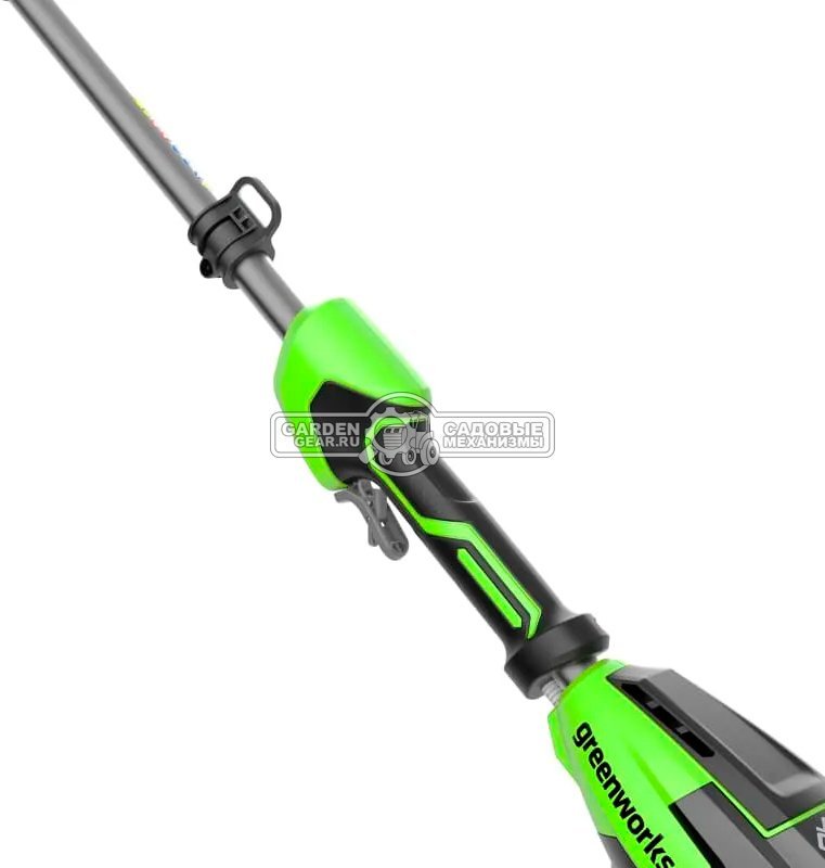 Кусторез аккумуляторный штанговый GreenWorks G40PH511 без АКБ и ЗУ (PRC, 40В, 51 см, шаг 28 мм, штанга 2.7 м, 3.95 кг)