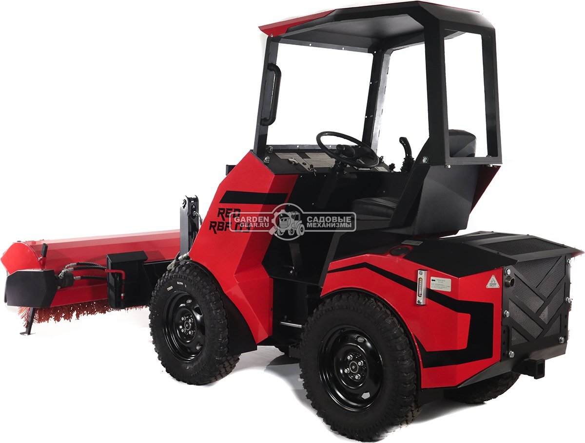 Щетка коммунальная RED 160 см. с шарнирным поворотом в 2 стороны для мини-погрузчика, 192,5 кг. 