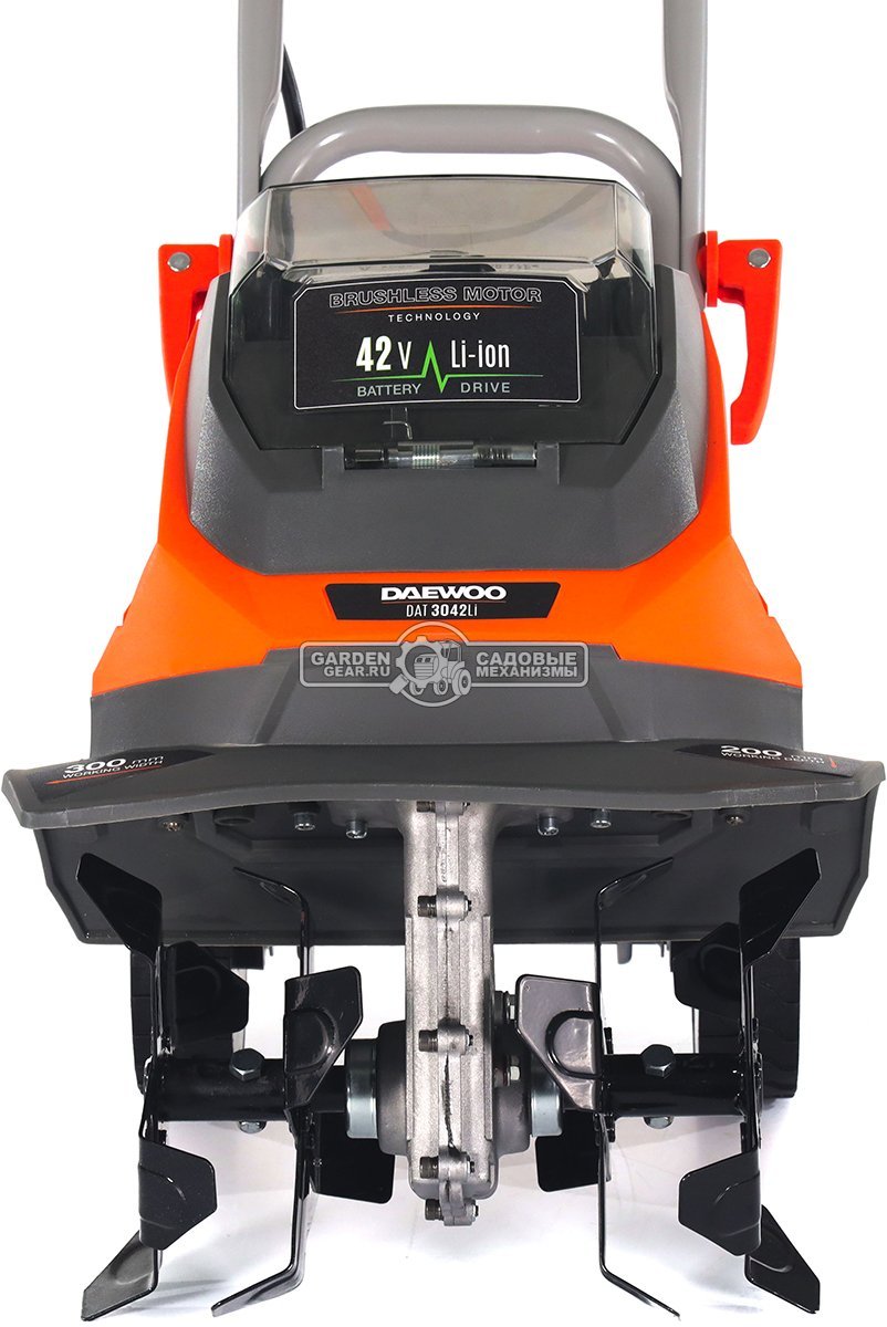 Культиватор аккумуляторный Daewoo DAT 3042Li SET с 2 АКБ 5 А/ч и ЗУ (PRC, BL 2х21В, 30 см, 11 кг)