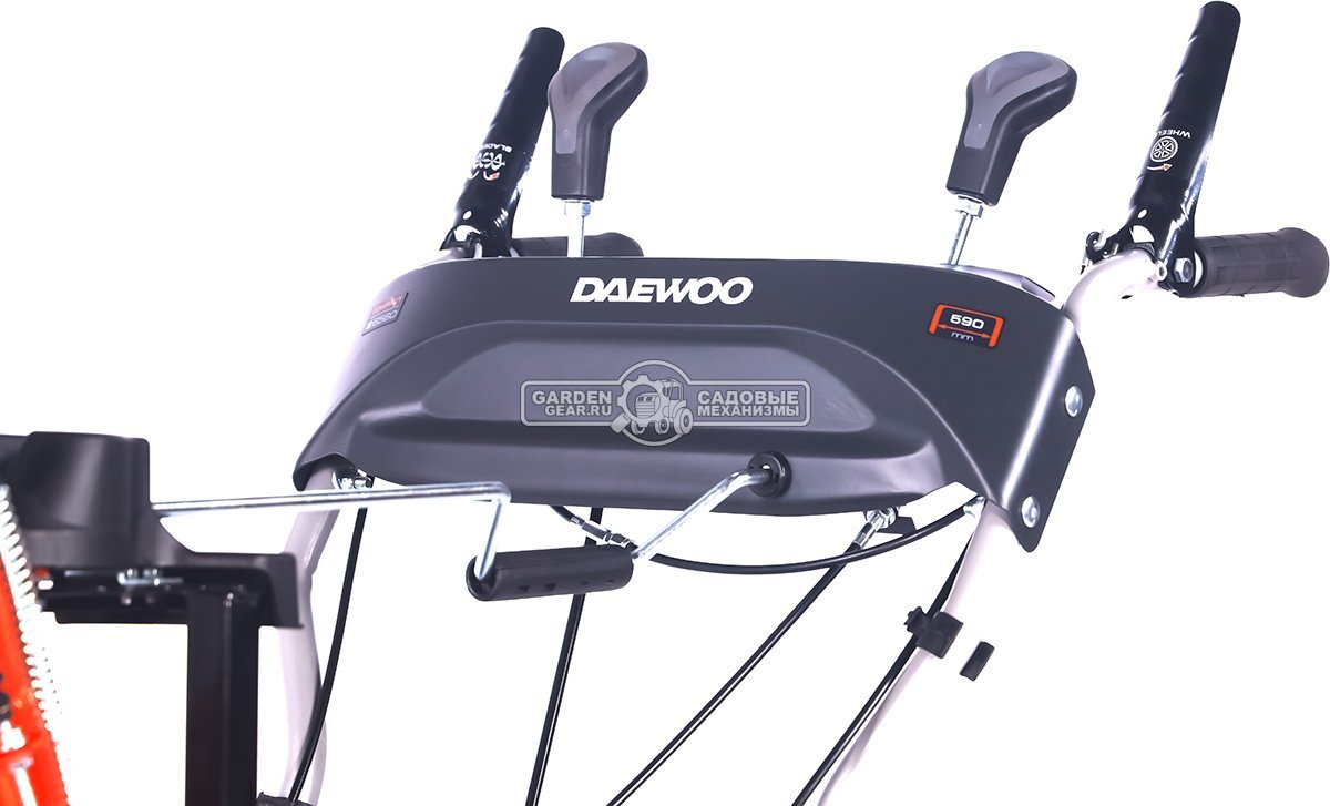 Снегоуборщик Daewoo S 6560 (PRC, 59 см., Daewoo WX220, 220 куб.см., скорости 4/1, колеса EX-ICE с шипами, 63,45 кг.)