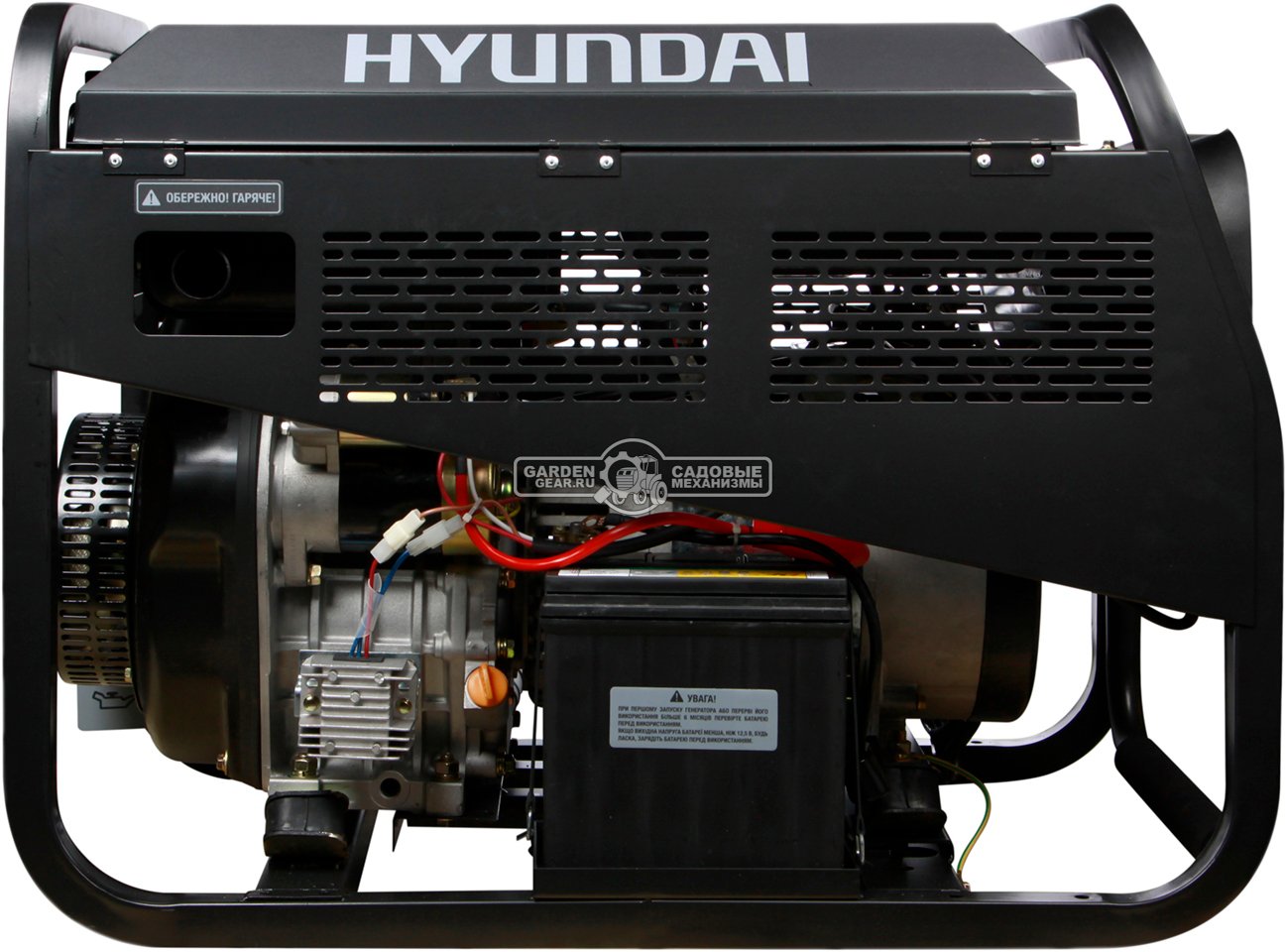 Сварочный генератор дизельный Hyundai DHYW 210AC (PRC, Hyundai, 474 см3, переменный ток 200 А, 230 В, 5 кВт, 12.5 л, эл/стартер, 135 кг)