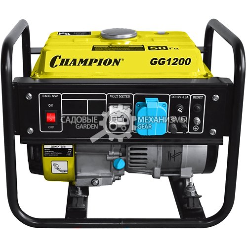 Бензиновый генератор Champion GG1200 (PRC, Champion; 87 куб.см.; 230 В; 1 кВт; 5,2 л; 27 кг)