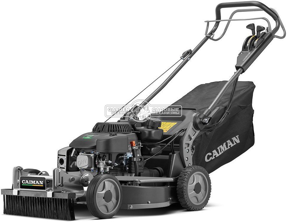 Газонокосилка бензиновая Caiman IXO Prime 55CLV AL Brush (RUS, 53 см, Caiman Green Engine, 224 см3, алюминий, кардан, щетка, 2 в 1, 70 л, 54,4 кг.)