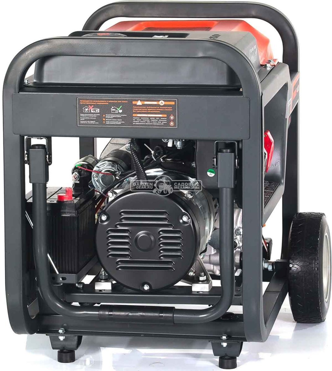 Дизельный генератор Daewoo DDAE 6000DXE-3 2024 двухрежимный 220/380 (PRC, 474 см3, 10 л.с., 6,0/6,5 кВт, электростарт, колеса, ATS, 18 л., 115 кг.)