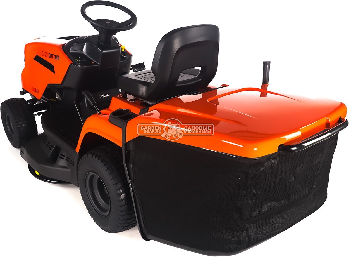 Садовый трактор Daewoo DLT 98H (PRC, Stiga ST500, 452 куб.см., гидростатика, ширина кошения 98 см, травосборник 240 л, мульчирование, 193 кг)