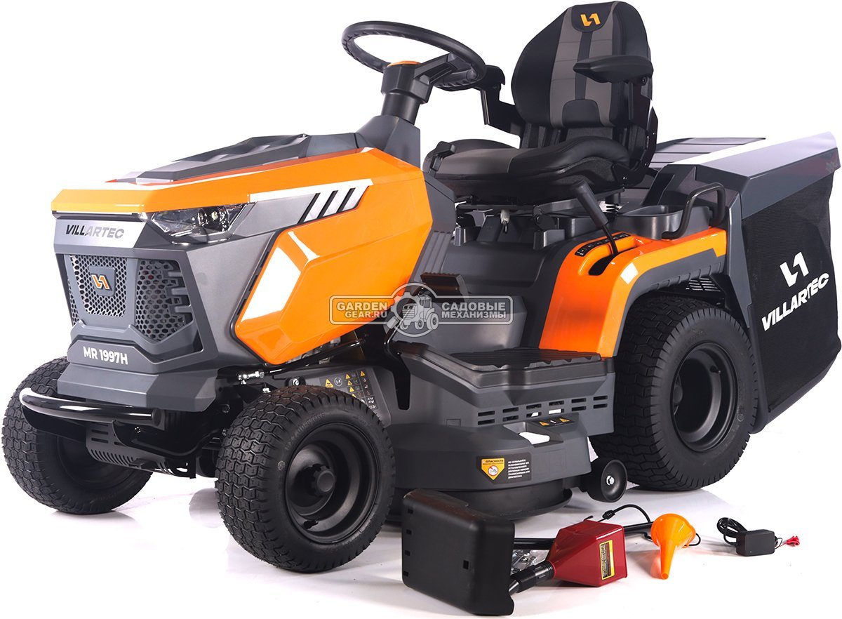 Садовый трактор Villartec MR1997H (PRC, Loncin 546 куб.см., LED дисплей, гидростатика, травосборник 320 л, ширина кошения 97 см, 198 кг.)