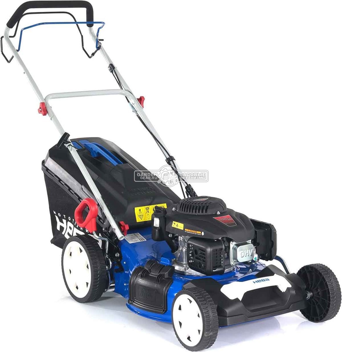 Газонокосилка бензиновая Нева SLP51-LC196 (PRC, 51 см, Нева 196 см3, сталь, 65 л, 3 в 1, 40 кг)