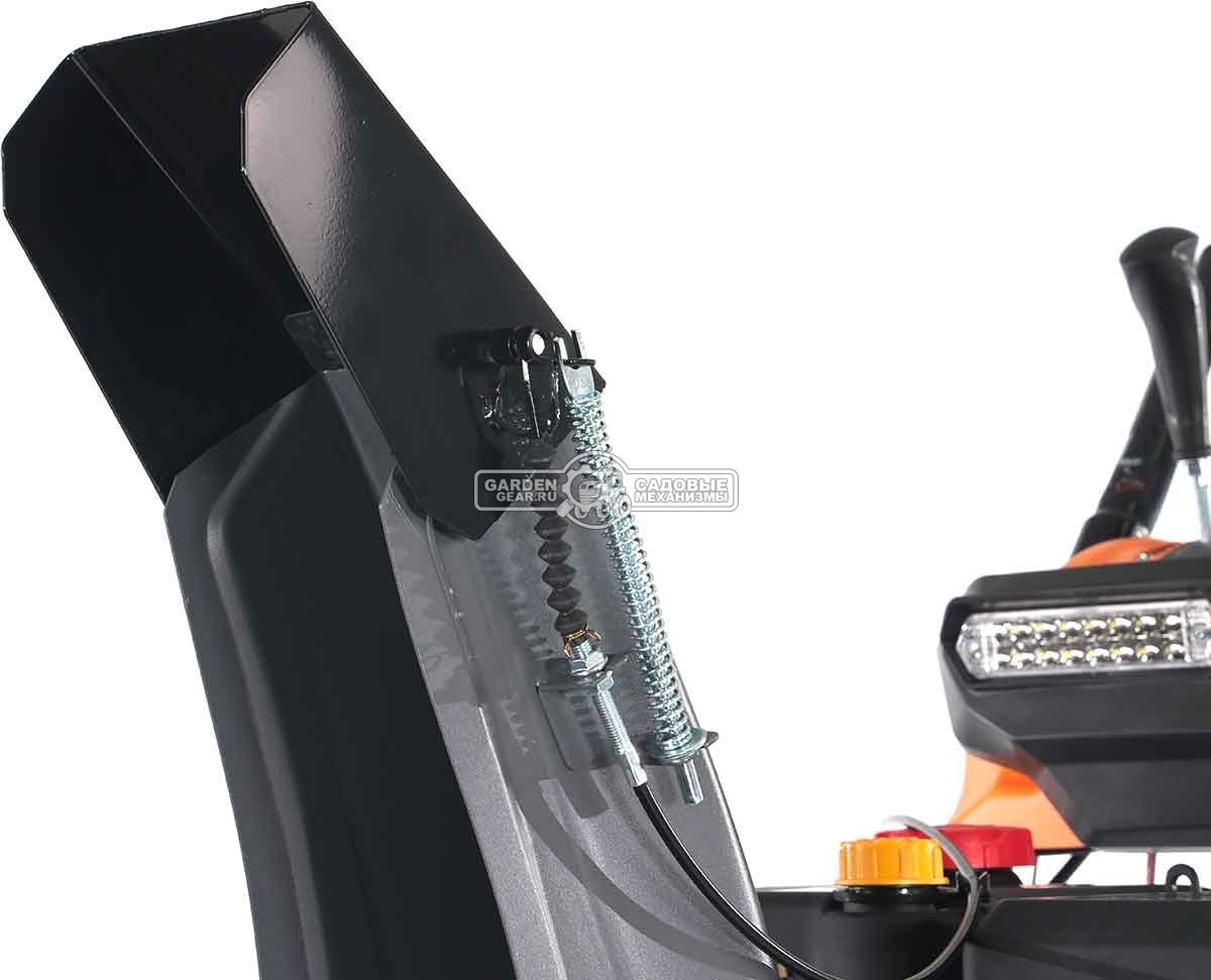 Снегоуборщик Villartec WB1510E (PRC, 107 см, Loncin 420 см3, эл/стартер 220В, фара, подогр. рукояток, разблокир. колес, скорости 6/2, 135 кг)