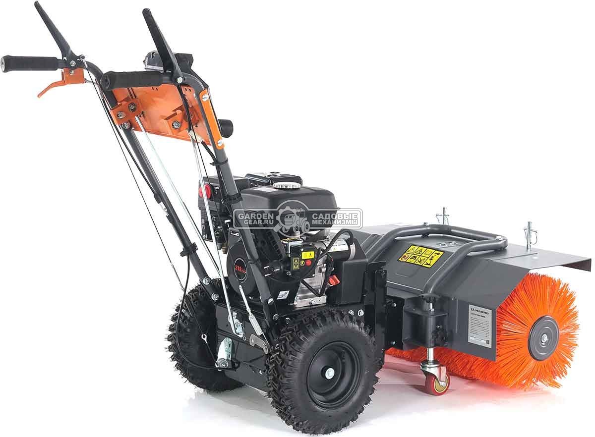 Комбимашина Villartec SW7080E с щеткой 80 см и снегоуборщиком 56 см (PRC, 7,0 л.с., 212 см3, эл/стартер, фара, скорости 5/2, 73 кг)